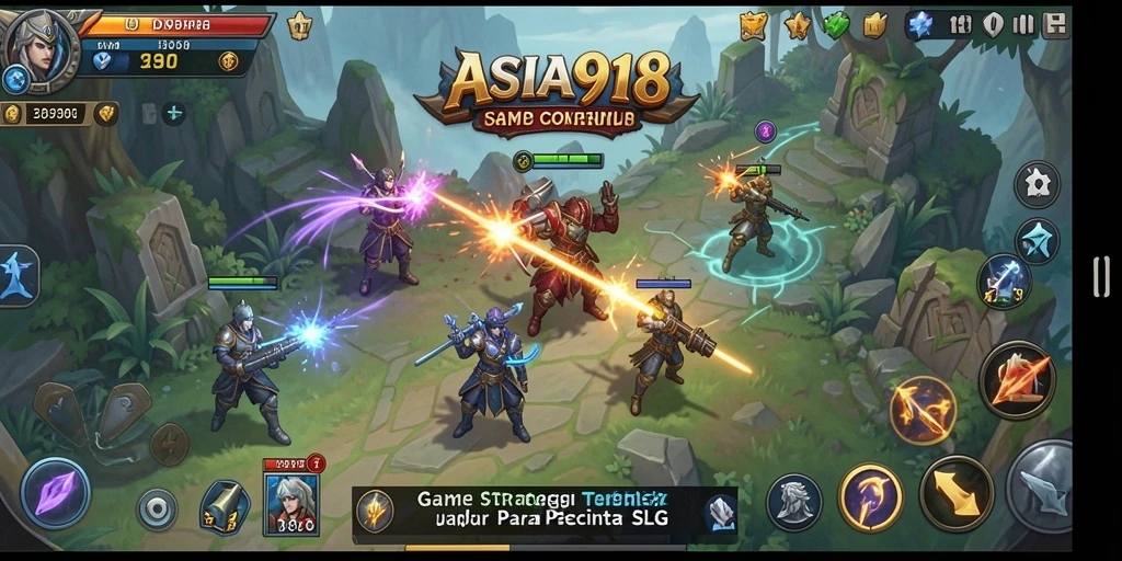 Tampilan gameplay ASIA918 dengan strategi SLG yang mendebarkan.