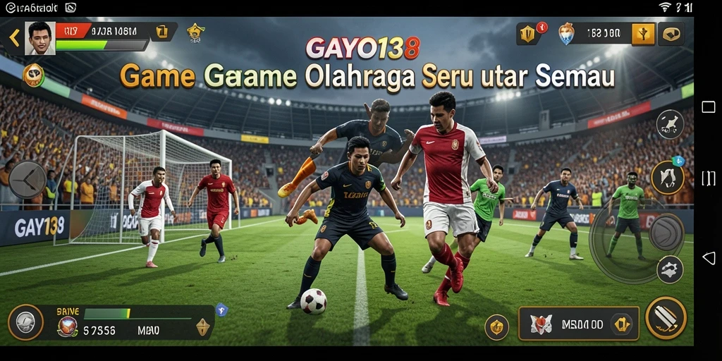 Tampilan gameplay seru di GAYO138 dengan berbagai mode olahraga.
