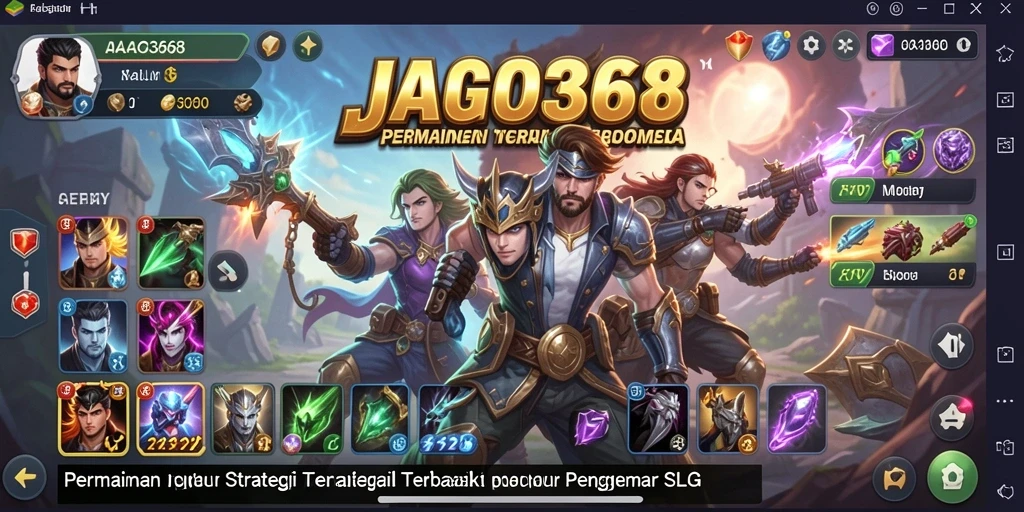 Tangkapan layar menampilkan pertempuran strategis dalam JAGO368.