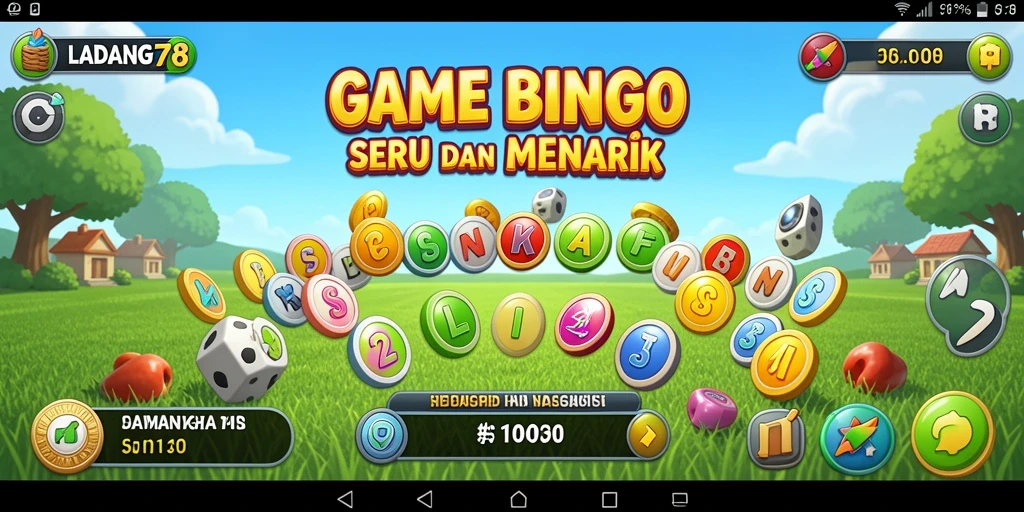 Tampilan gameplay Bingo yang menarik dan interaktif di LADANG78.