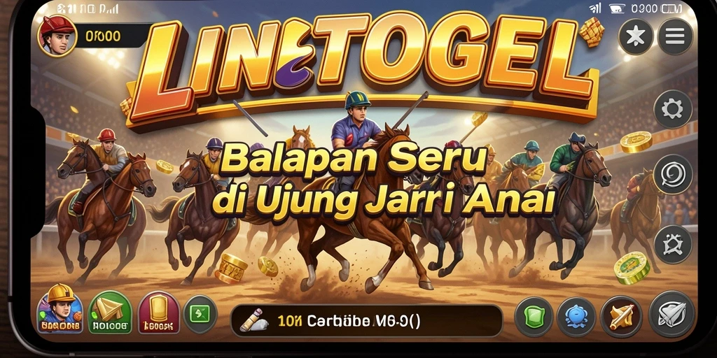Tampilan utama gameplay balap menegangkan di LINETOGEL.