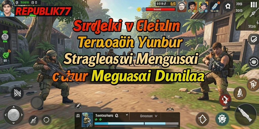 Tampilan gameplay menarik dari REPUBLIK77 yang penuh strategi.