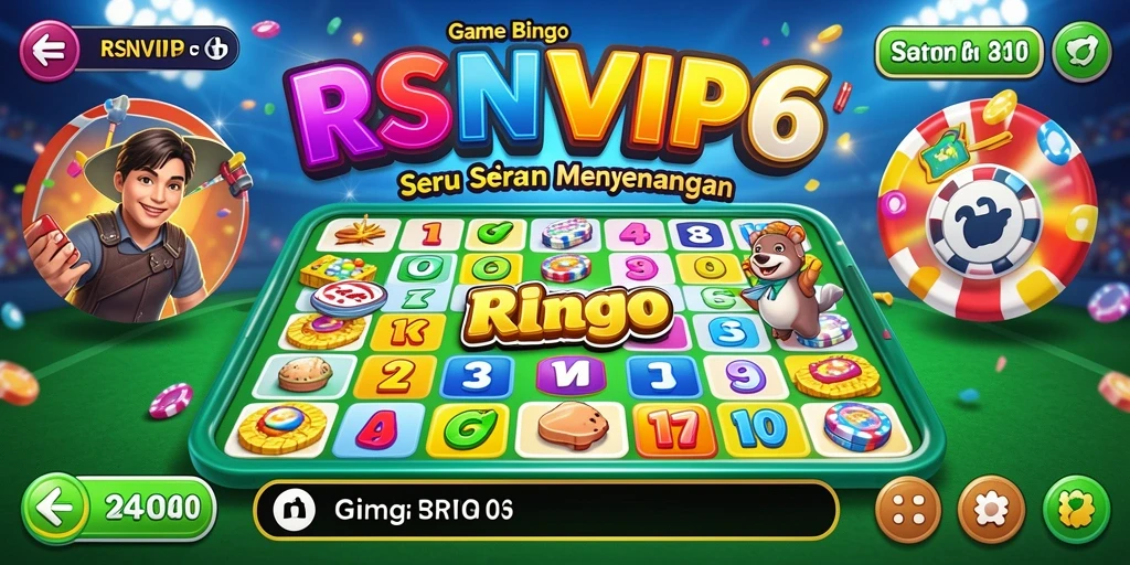 Tampilan gameplay seru RSNVIP6 dalam permainan Bingo.