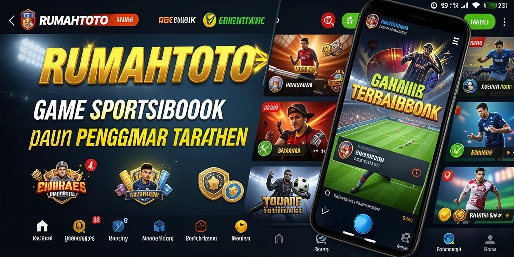 Tangkapan layar utama RUMAHTOTO yang menampilkan pengalaman gameplay Sportsbook yang menarik.
