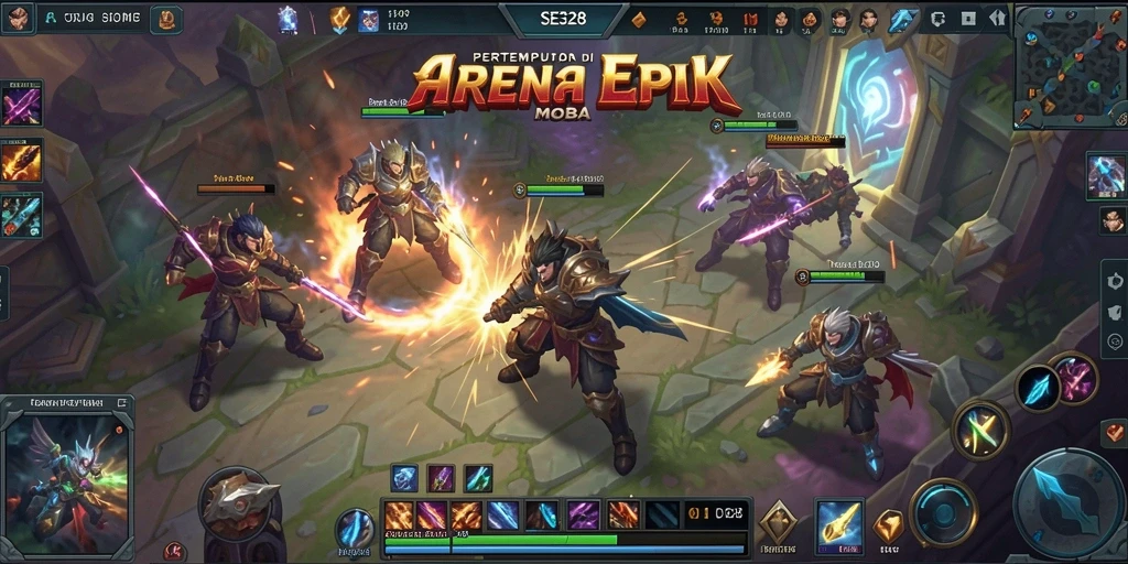 Tampilan gameplay seru di arena SE328 yang memukau.
