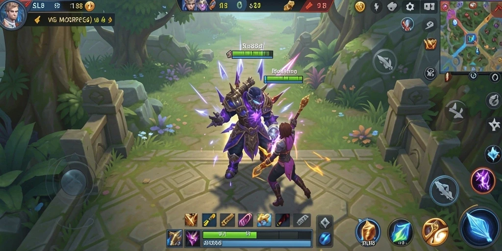 Tampilan gameplay yang dinamis dan menarik dalam SL888 MMORPG.